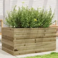 Gecheer Pflanzkübel Kiefernholz Imprägniert robust und stabil für Garten Dekoration - Thumbnail 4