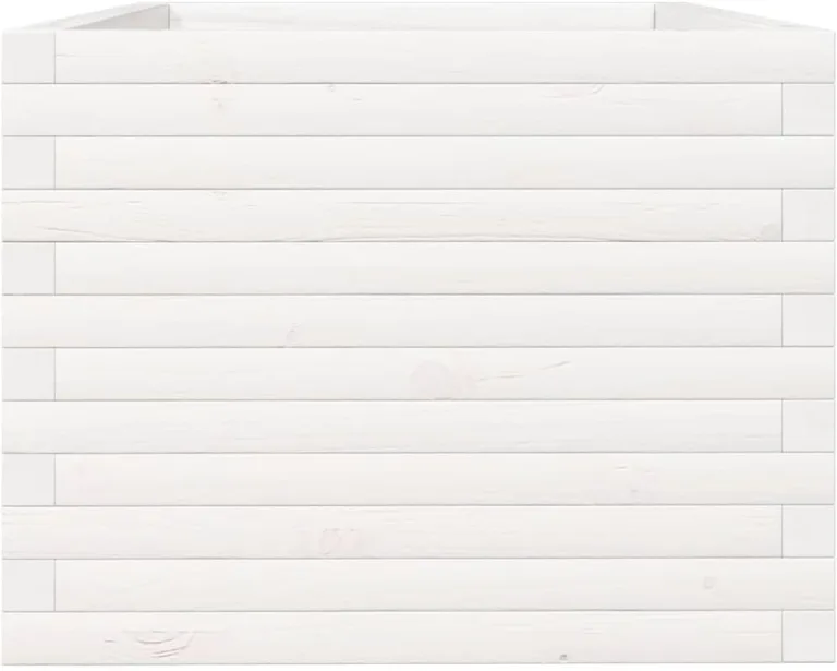 Gecheer Pflanzkübel Weiß 90x60x45 5 cm Massivholz Kiefer robust und stabil für Garten Dekoration – Bild 7