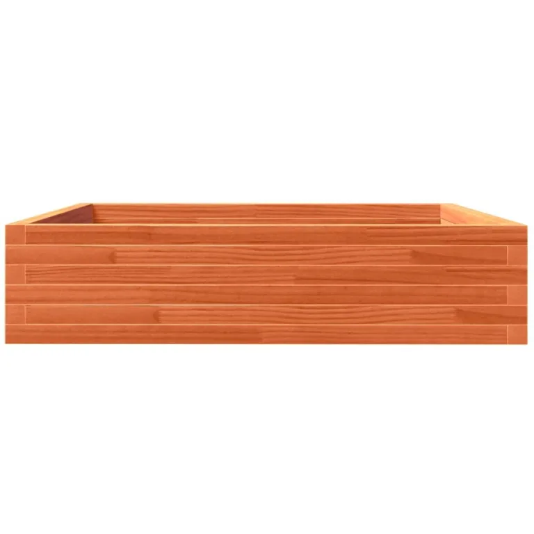 Gecheer Pflanzkübel Wachsbraun 100x100x23 cm Massivholz Kiefer Robustes Holzgerüst viel Platz für Pflanzen und Blumen for Garten Dekoration – Bild 6