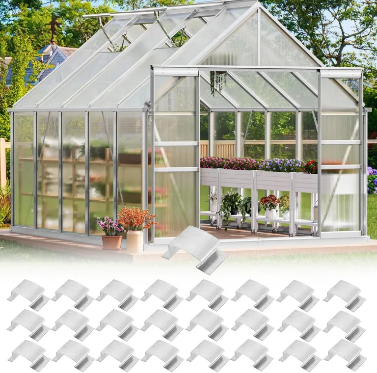 Klammern für Gewächshaus Glas | 25 Stück Federklammern für Gewächshaus aus Glas | Rostfreie Klemmen zur Befestigung von Garten, Außenbereich und Konserven im Gartenbau – Bild 8
