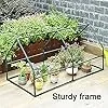 Anlehn-Gewächshaus Aluminium Mini für Tomaten – Bild 2