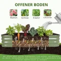 INNO STAGE Verstellbares Hochbeet, 150 x 90 x 30 cm, Pflanzkästen aus Metall für den Außenbereich zum Anbau von Gemüse, Kräutern und Blumen, Hochbeet-Bausatz aus Stahl – Olivgrün, 2er-Pack - Thumbnail 7