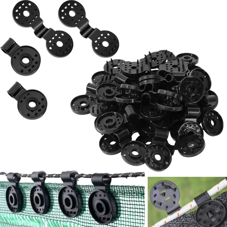 50 Stück Schattenstoff-Kunststoff-Clips aus Kunststoff, schwarz, Sonnenschutz-Clips für Gewächshaus, Outdoor, Garten, Anti-Vogelnetz, landwirtschaftlich, UV-beständig, Stoffzubehör – Bild 3
