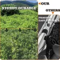 50 Stück Schattenstoff-Kunststoff-Clips aus Kunststoff, schwarz, Sonnenschutz-Clips für Gewächshaus, Outdoor, Garten, Anti-Vogelnetz, landwirtschaftlich, UV-beständig, Stoffzubehör - Thumbnail 5