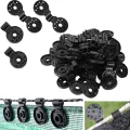 50 Stück Schattenstoff-Kunststoff-Clips aus Kunststoff, schwarz, Sonnenschutz-Clips für Gewächshaus, Outdoor, Garten, Anti-Vogelnetz, landwirtschaftlich, UV-beständig, Stoffzubehör - Thumbnail 3