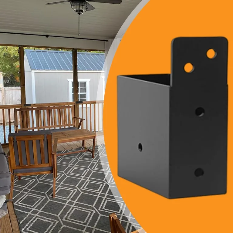 Pfostenträger aus Holz – 4 robuste Deckenerhöhungen | Zubehör für Garten, Garage und Gewächshaus – Bild 3