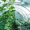 UV-beständige regensichere Polycarbonat-Dachplatten für Gewächshäuser Gewächshausdächer Kunststoffdächer für Garten, Landwirtschaft und Wintergärten(Size:3.28 Ft x 14 Ft,Color:0.8mm) - Thumbnail 2