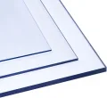 Polycarbonat Platte 50x240cm 6mm dick - Glas-Klar Bruchsicher Schlagfest Biegbar UV-beständig - Zuschnitt nach Maß - PC Kunststoff-Glas transparent - Sicherheits-Verglasung Gewächshaus-Platte - Thumbnail 1