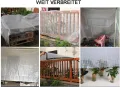 Transparente wasserdichte Abdeckplane, 4 x 8 m, robuste Netzabdeckung für Holz, Gartenmöbel, Pflanzen und Gewächshäuser, verstärkt mit Ösen und Seil, reißfeste Schutzfolie - Thumbnail 3