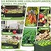 Hochbeet Metall 120x60x58 cm Rechteckig Schwarz – Verzinktes Gartenbeet aus Stahl, rostfrei & wetterfest, für Gemüse, Kräuter & Blumen – Pflanzkasten für Garten, Balkon & Terrasse – Bild 2