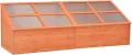 Gecheer Holz Treibhaus 180x57x62 cm Pflanzenhaus mit PC-Platte für Garten und Gewächshaus - Thumbnail 1