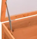 Tidyard Holz Treibhaus 180x57x62 cm Pflanzenhaus mit PC-Platte für Garten und Gewächshaus - Thumbnail 5