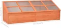Tidyard Holz Treibhaus 180x57x62 cm Pflanzenhaus mit PC-Platte für Garten und Gewächshaus - Thumbnail 6