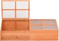 Tidyard Holz Treibhaus 180x57x62 cm Pflanzenhaus mit PC-Platte für Garten und Gewächshaus - Thumbnail 2