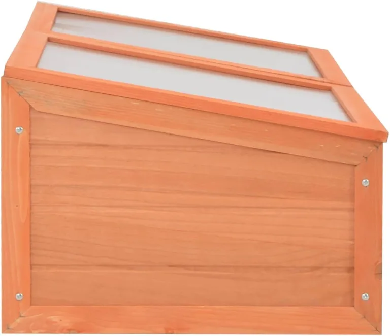Holz Gewächshaus mit PC-Platte, für Kräuter und Setzlinge schützen - Holzpflanzenhaus mit PC-Platte, 100x50x34 cm, zum Schutz von Kräutern und Jungpflanzen Model170647 – Bild 5
