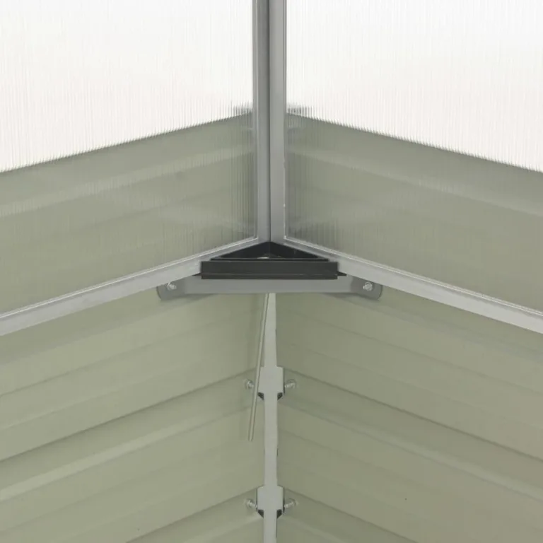 Gecheer Gewächshaus Anthrazit 100x100x77 cm Verzinkter Stahl Gewächshaus Treibhaus Tomatenhaus Frühbeet Pflanzenhaus für Gurken – Bild 6