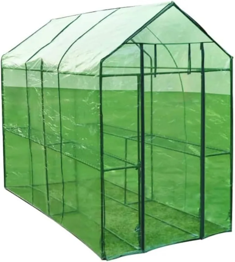 Gecheer Gewächshaus Stahl XL Gewächshaus Treibhaus Tomatenhaus Frühbeet Pflanzenhaus für Gurken – Bild 2