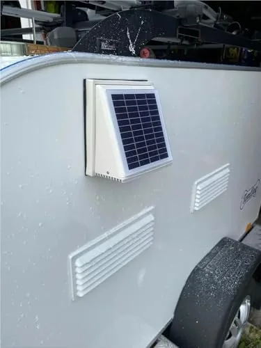 Dachventilator, 68CFM Plastiksolarventilator-Auszieher-Luftkanal-Durchmesser 120mm des Wand-Ventilator-2.5W for Hallen-Gewächshaus – Bild 10