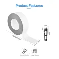 Hohlkammerplatten Kantenverschlussband, Anti Dust Klebeband für Stegplatten, Gewächshausdichtung, Gewächshaus Platten, Doppelstegplatten, Polycarbonatplatten (grau, 5cm x 25m x 1 rolle) - Thumbnail 2