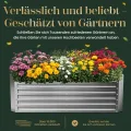 Gabiona Hochbeet Metall verzinkt 184x90x60 cm mit Aufsatz – Großes Hochbeet & Frühbeet für Garten, Gemüse, Kräuter & Blumen – Wetterfest, rostfrei, stabil – 990 L Volumen – Pflanzkasten rechteckig - Thumbnail 6