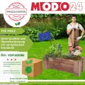 Pflanzkübel aus Holz, Hochbeet mit Schutzfolie, Kiefernholz Pflanzkasten Blumenkasten für Outdoor Garten Terrasse Balkon, Natürlich, Stabil & Dekorativ, 30x30x33 cm Farbe: Natur unbehandelt - Thumbnail 6
