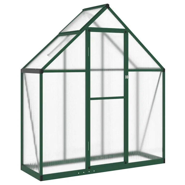 Refined Gewächshaus mit Fundamentrahmen Grün 169x58x195 cm Aluminimum – Bild 2