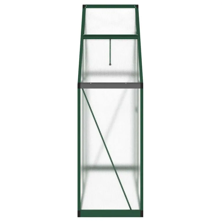 Refined Gewächshaus mit Fundamentrahmen Grün 169x58x195 cm Aluminimum – Bild 4