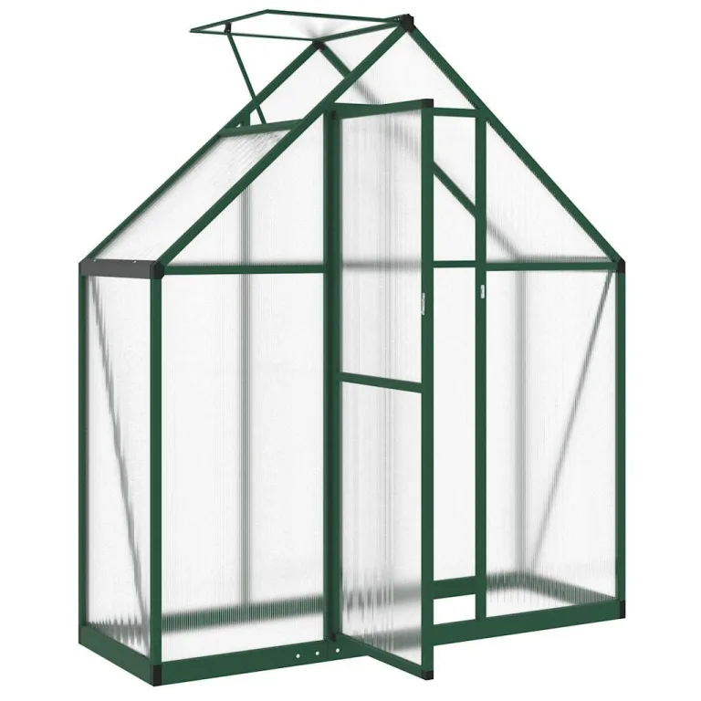 Refined Gewächshaus mit Fundamentrahmen Grün 169x58x195 cm Aluminimum – Bild 6