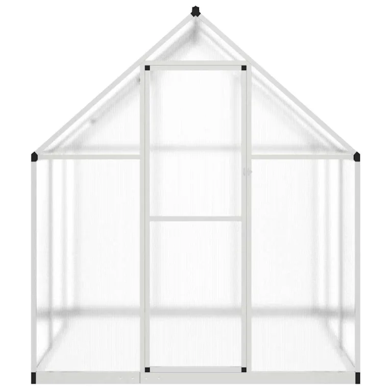 Refined Gewächshaus mit Fundamentrahmen Silbern 169x169x195 cm Alu – Bild 3