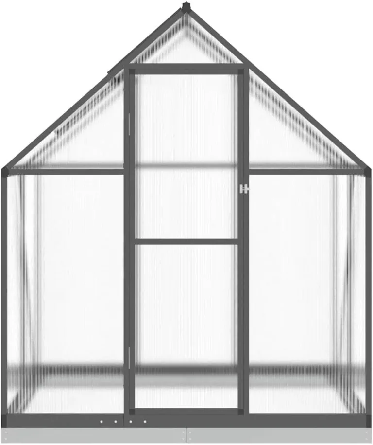 Refined Gewächshaus mit Fundamentrahmen Anthrazit 169x114x202 cm Alu – Bild 4
