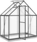 Refined Gewächshaus mit Fundamentrahmen Anthrazit 169x114x202 cm Alu - Thumbnail 7