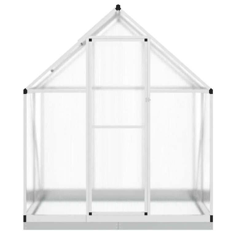Refined Gewächshaus mit Fundamentrahmen Silbern 169x114x202 cm Alu – Bild 3