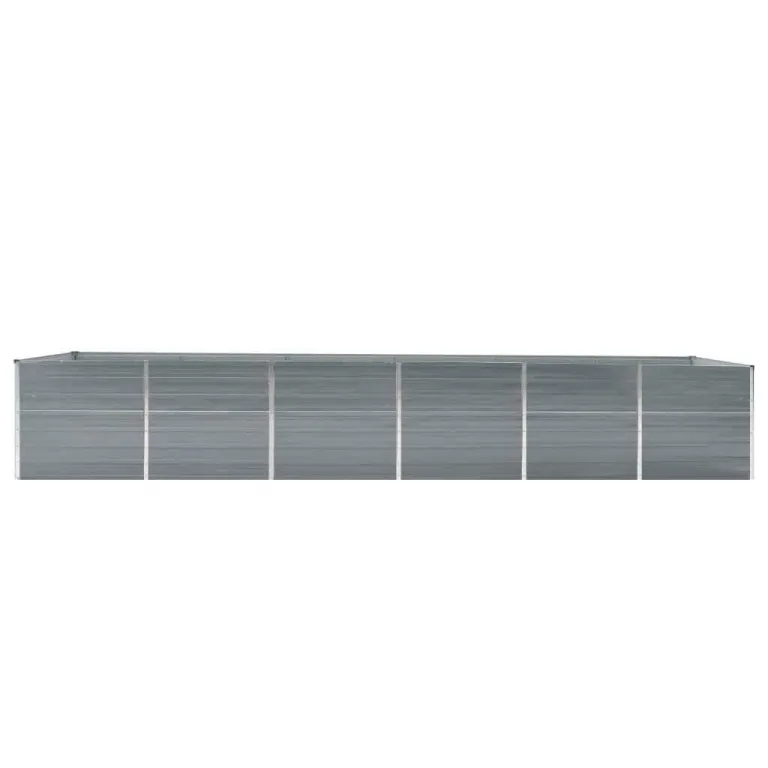 Hochbeet aus Metall Modulares Hochbeete-Kit Rostfreie Hochbeete für Garten aus Premium Zn-Al-Mg Stahl Hoch Gemüsebeet 480x80x77 cm Grau – Bild 3