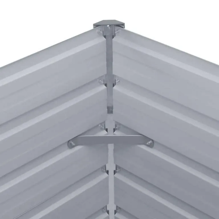Hochbeet aus Metall Modulares Hochbeete-Kit Rostfreie Hochbeete für Garten aus Premium Zn-Al-Mg Stahl Hoch Gemüsebeet 480x80x77 cm Grau – Bild 7