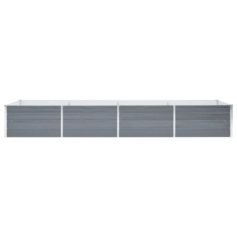 Hochbeet Metall Premium hochbeet Balkon oder Garten Pflanzkasten Hochbeete-Kit Kräuterbeet Balkon Hochbeet Hochbeete für Garten Verzinkter Stahl 320x80x45 cm Grau – Bild 3