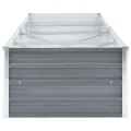 Hochbeet Metall Premium hochbeet Balkon oder Garten Pflanzkasten Hochbeete-Kit Kräuterbeet Balkon Hochbeet Hochbeete für Garten Verzinkter Stahl 320x80x45 cm Grau - Thumbnail 4
