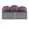 Hochbeet Metall Gartenbeet aus Verzinktem Stahl Pflanzbeet Wetterfest & Rostfrei Rechteckiges Gemüsebeet für Garten & Terrasse Anthrazit 320 x 80 x 45 cm Verzinkter Stahl - Thumbnail 10