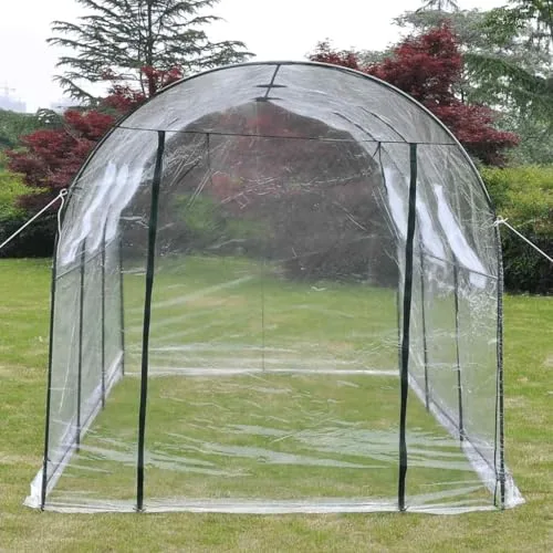 INLIFE Gewächshaus Groß & Mobil,Heim & Garten,Rasen & Garten,Gartenpflege,Gewächshäuser,Transparent,10.45 KG,40785 – Bild 9