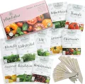 Plantaluz Bio Premium Saatgut Set P01 – 10 Sorten Tomaten & Kräuter Anzuchtset für Garten, Balkon & Indoor – inkl. FSC-Pflanzstäbchen – samenfestes, ungebeiztes & gentechnikfreies Saatgut - Thumbnail 1