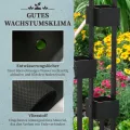 Outsunny Hochbeet mit Rankgitter Körbe, Holz Pflanzkasten Pflanzkübel Blumenkasten, 90 x 45 x 170 cm für Garten Balkon Terrasse, Blumenkübel für Kletterpflanzen Korbpflanzen, Blumen - Thumbnail 5