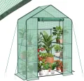 Sekey Gewächshaus 200x145x75 cm, Foliengewächshaus Stabil, Gewächshaus Balkon mit 4 Regalböden für optimales Pflanzenwachstum, Weiß, XL - Thumbnail 8