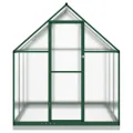 Gewächshaus mit Fundamentrahmen Gewächshaus Aluminium Gewächshaus Winterfest Garten Treibhaus Pflanzenhaus-Grün-169 x 169 x 202 cm - Thumbnail 3