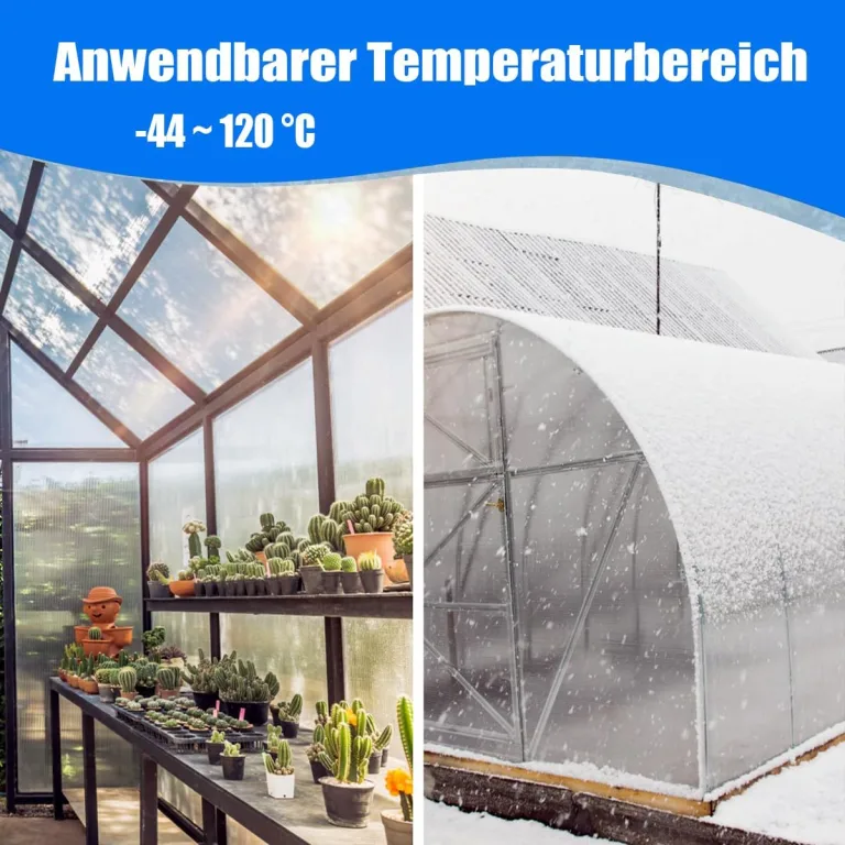 Polycarbonat Dachplatten 0.6x2m, Gewächshausplatten Wetterfest Kunststoffplatte DIY Gewächshaus Platten Polycarbonatplatten Regensichere 2x6.6ft – Bild 4