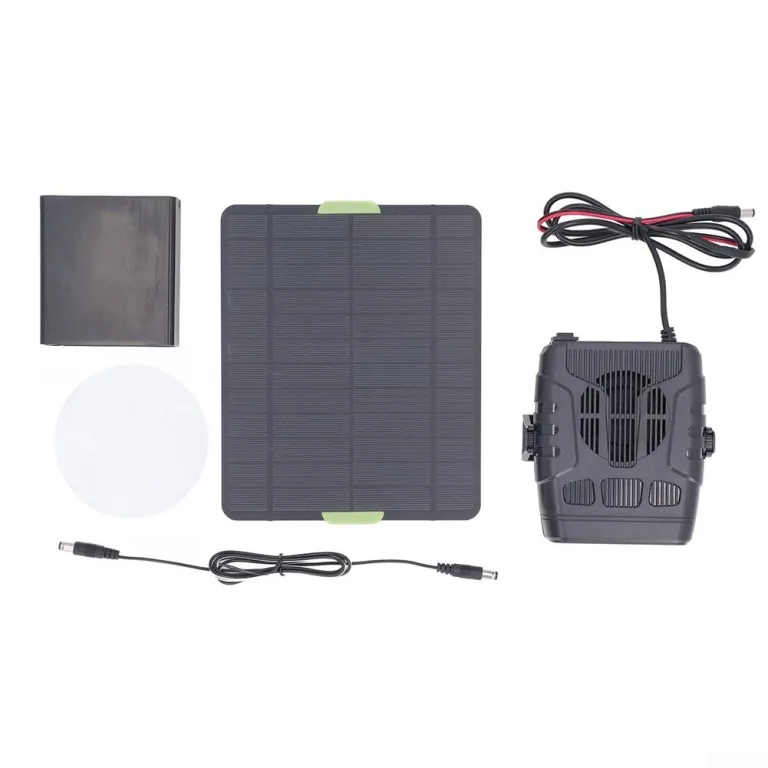 Whychstore Solarpanel-Heizung, 20 W, Kristalle, tragbar, für Gewächshaus, Schuppen, Haustierhaus – Bild 1