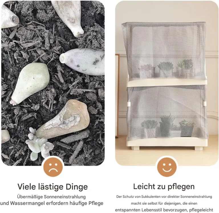 Mini Gewächshaus | Gewächshaus Regale,Gemüseanzucht Set Für Balkon Terrasse Garten Wohnung Kleingarten – Bild 5