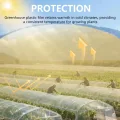 Transparent Gewächshausfolie, 2 x 10M Folie für Gewächshaus Winterfest Extra Dick Reißfest Polyethylen Gartenfolie, Plastikfoliefür Folientunnel für Gartenarbeit Tomatenhaus Treibhaus - Thumbnail 3