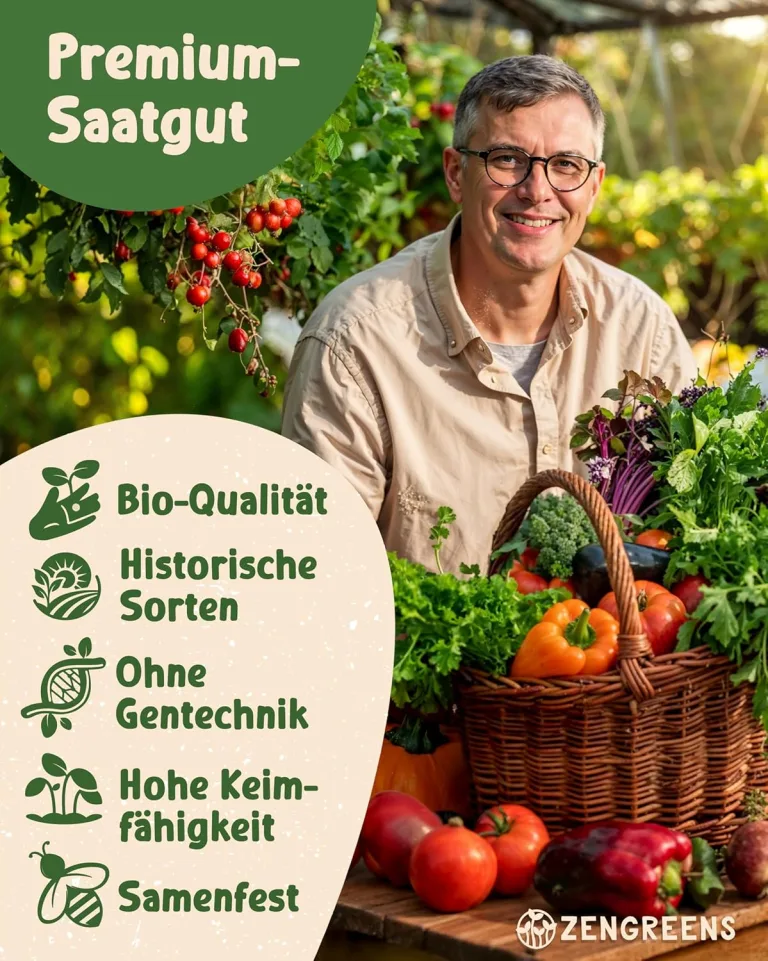 Bio Kräuter- & Gemüsesamen im 100er Set - 100 Kräuter- & Gemüse Samen für den einfachen Anbau im Garten, Balkon oder Hochbeet - Pflanzensamen - Saatgut – Bild 3