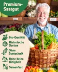 Bio Gemüsesamen im 25er Set - 25 Gemüse Samen für den einfachen Anbau im Garten, Balkon oder Hochbeet - Pflanzensamen - Saatgut - Thumbnail 4