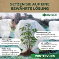 Covello Wintervlies für Pflanzen – Frostschutz 50g/m² – 230m x 1,6m = 368m²– Gartenvlies Winterschutz für Kübelpflanzen – Reißfest & UV-stabil – Winterschutzvlies Pflanzen außen Frostschutzvlies - Thumbnail 3