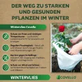 Covello Wintervlies für Pflanzen – Frostschutz 50g/m² – 300m x 1,6m = 480m²– Gartenvlies Winterschutz für Kübelpflanzen – Reißfest & UV-stabil – Winterschutzvlies Pflanzen außen Frostschutzvlies - Thumbnail 6